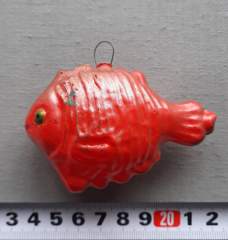 Советская ёлочная игрушка "Рыба большая"