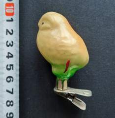 Советская ёлочная игрушка "Цыпленок 2в"