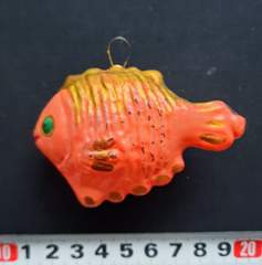 Советская ёлочная игрушка "Рыба большая 2"