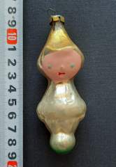 Советская ёлочная игрушка "Набор Лесная быль. Мальчик-колокольчик 4"