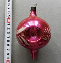 Советская ёлочная игрушка "Сосулька с прожекторами 13"