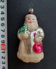 Советская ёлочная игрушка "Дед Мороз №16ж"