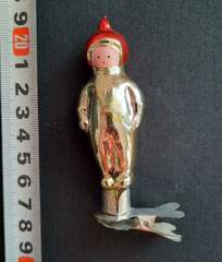 Советская ёлочная игрушка "Космонавт прищепка МИНИ 10а"