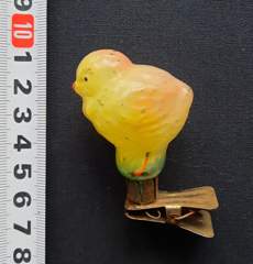 Советская ёлочная игрушка "Цыпленок 3б"