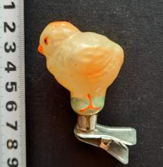 Советская ёлочная игрушка "Цыпленок 3г"