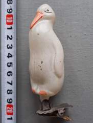 Советская ёлочная игрушка "Пингвин прищепка 5"
