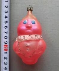 Советская ёлочная игрушка "Набор Чиполлино. Сеньор Помидор"