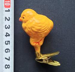 Советская ёлочная игрушка "Цыпленок 9"
