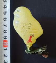 Советская ёлочная игрушка "Цыпленок 2а"