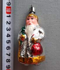 Советская ёлочная игрушка "Дед Мороз №23"