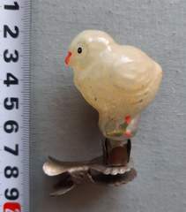 Советская ёлочная игрушка "Цыпленок 3е"