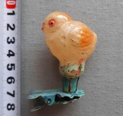 Советская ёлочная игрушка "Цыпленок 3ж"