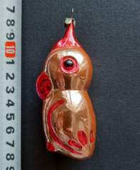 Советская ёлочная игрушка "Попугай 6в"