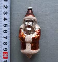 Советская ёлочная игрушка "Дед Мороз ГДР №3"
