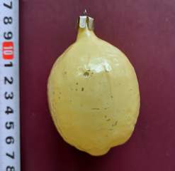 Советская ёлочная игрушка "Лимон. Набор "Урожай" 1958 2"