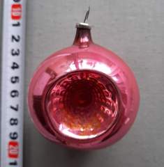 Советская ёлочная игрушка "Шар с прожекторами №15"