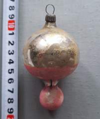 Советская ёлочная игрушка "Воздушный шар 2"