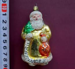 Советская ёлочная игрушка "Дед Мороз №16а"