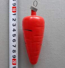 Советская ёлочная игрушка "Морковка 9в"