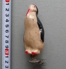 Советская ёлочная игрушка "Пингвин прищепка 2"