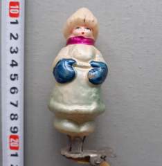 Советская ёлочная игрушка "Мужичок с ноготок прищепка 13"