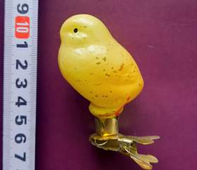 Советская ёлочная игрушка "Цыпленок 2л"