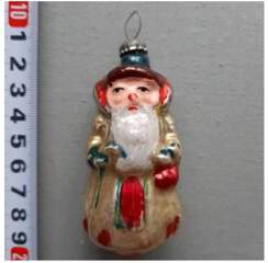 Советская ёлочная игрушка "Дед Мороз №13г"