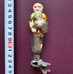 Советская ёлочная игрушка "Старик с неводом. Сказка о рыбаке и рыбке 2"