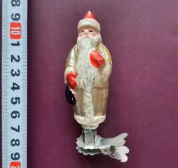Советская ёлочная игрушка "Дед Мороз прищепка 5"