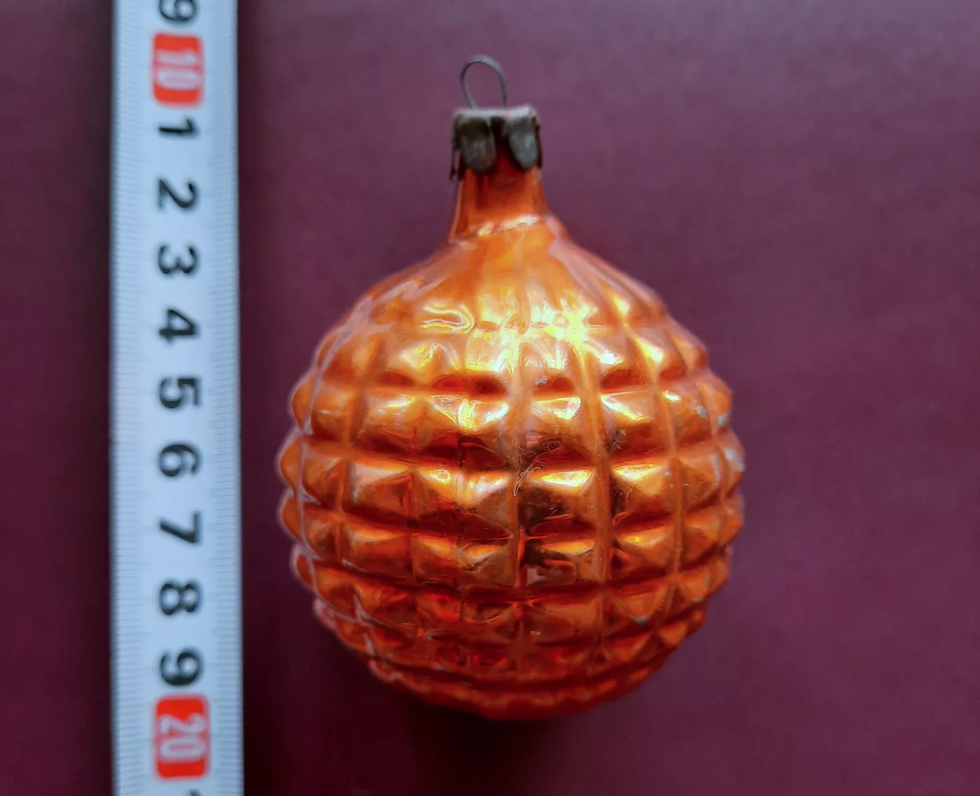 Ёлочный шар рифленый № 6г
